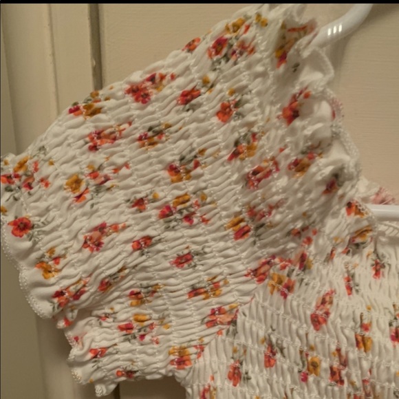 Pink Lily- Pick Your Love Cream Smocked Blouse - Picture 6 of 9